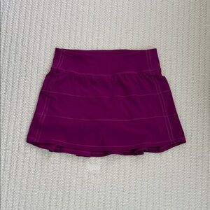 lululemon magenta performance skort
